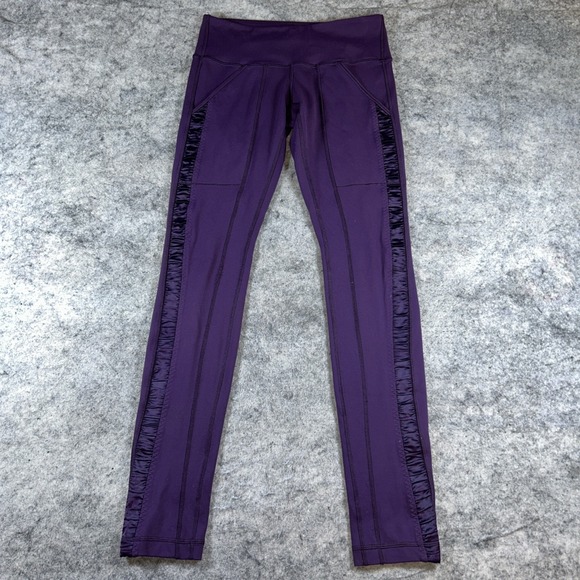 Lululemon Practice Daily Pant Women's 6 Deep Zinfandel Purple Full-On Luon - Picture 3 of 11